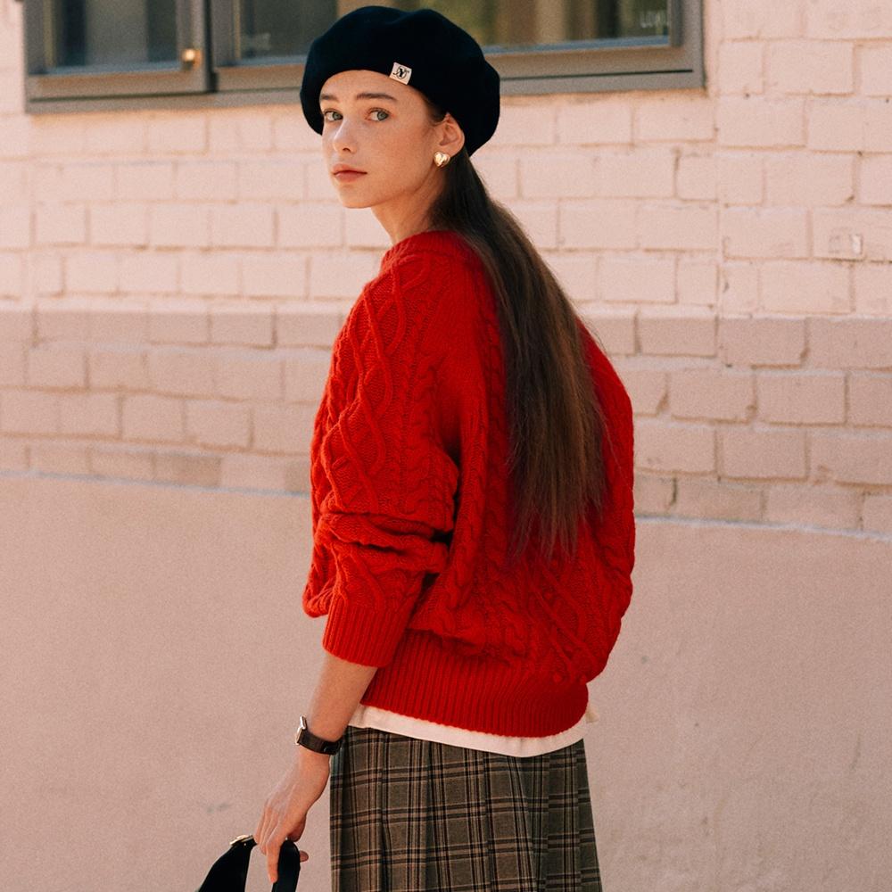 촘촘이 피셔맨 니트 (2COL)