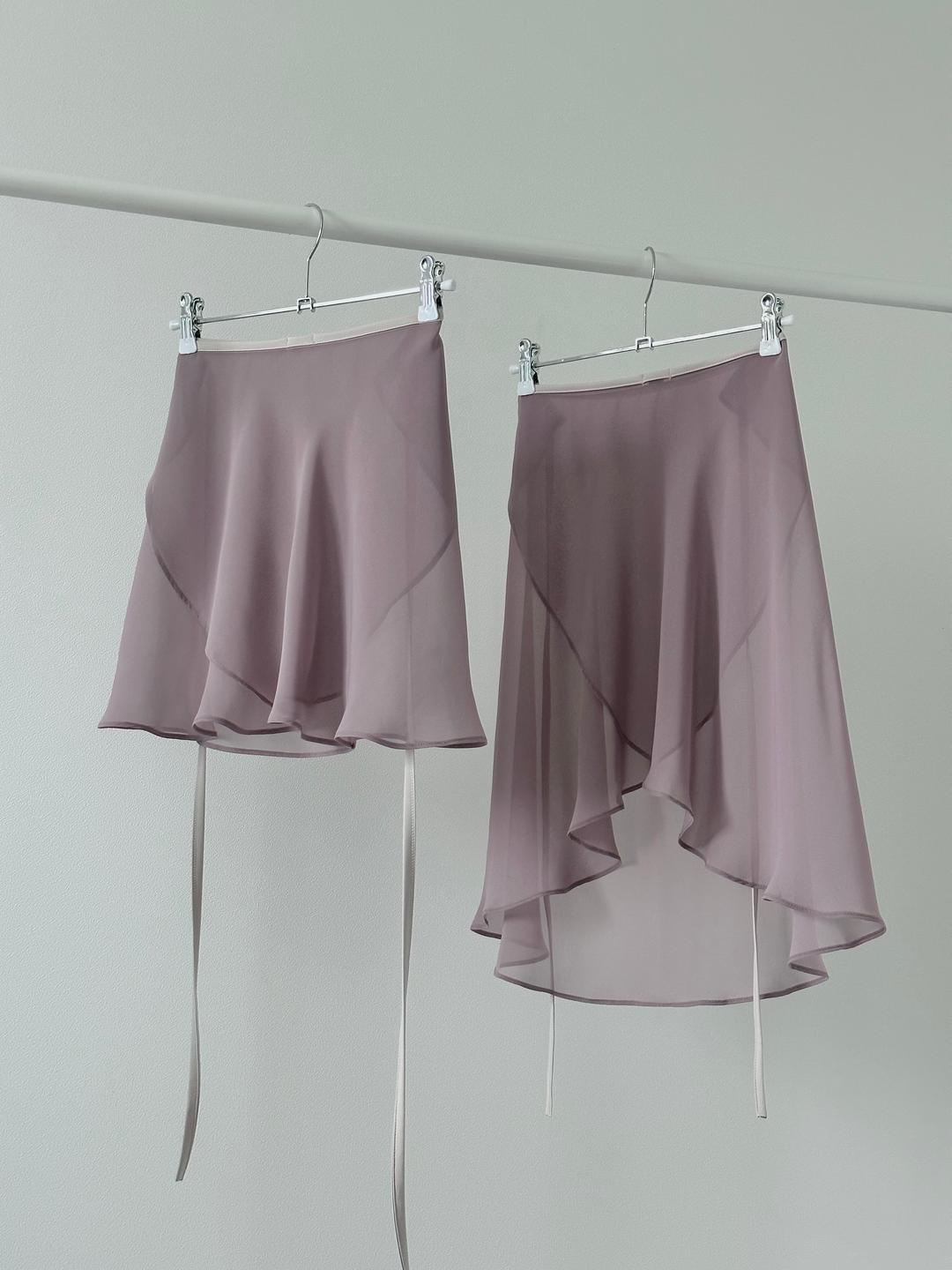 쉬폰스커트-모브퍼플