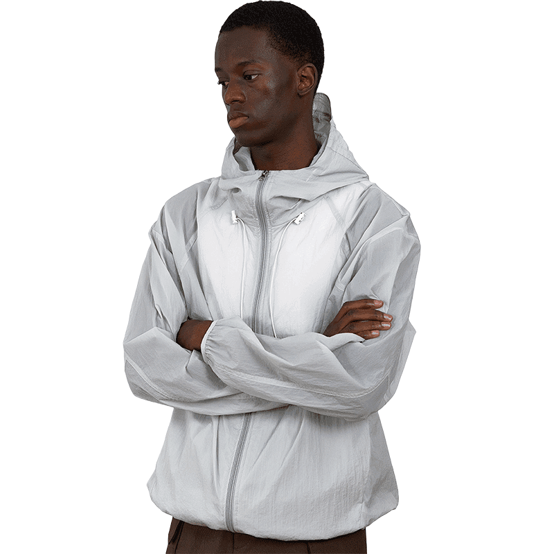 [DBETTER] SEETHROUGH WINDBREAKER (GRAY)