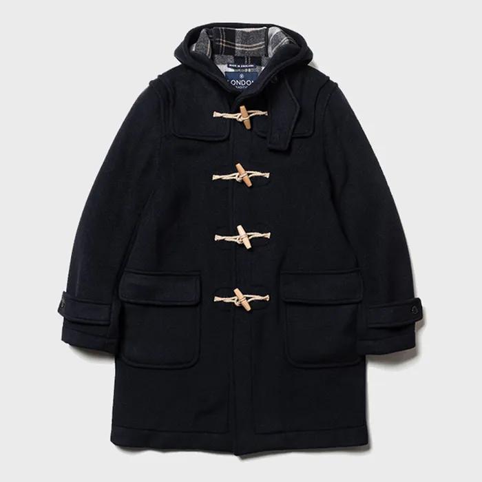 LONDON TRADITION Mens Erica Duffle Coat - Navy SBB 130