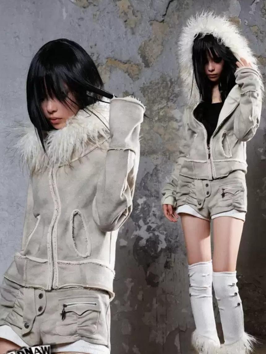 ARIADNAw y2k punk sweater short coat jacket
