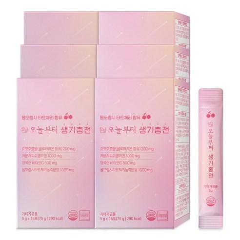 오늘부터 생기충전 글루타치온 콜라겐C 타트체리 맛, 75g, 6개 - 히알루론산/콜라겐 | 쿠팡