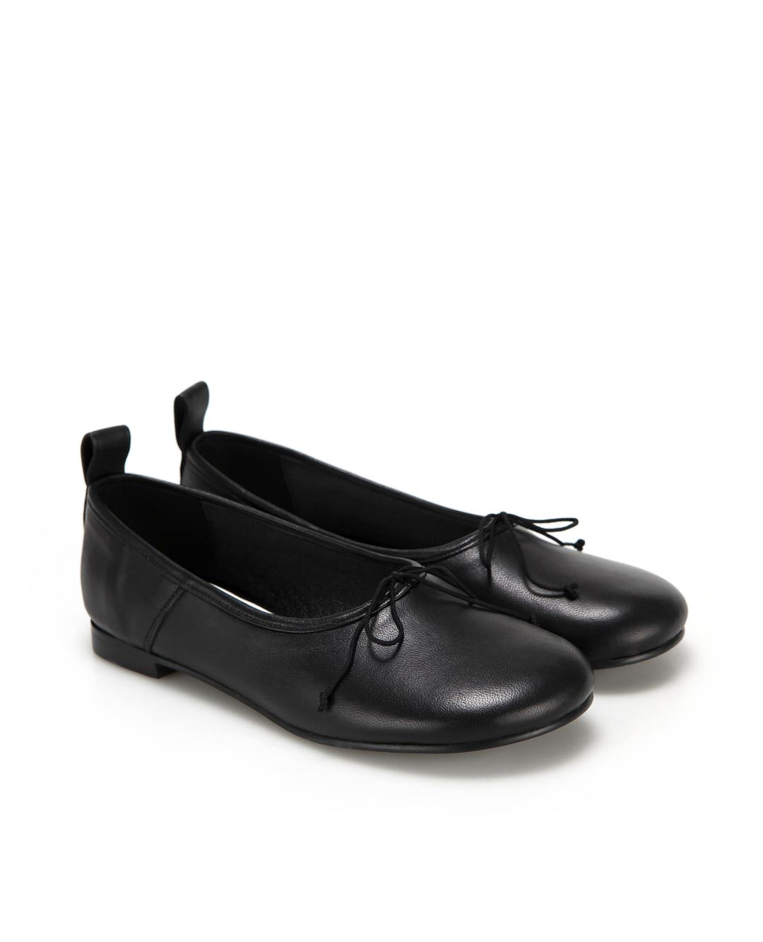 Pebble Toe Ballerina Flats | Black