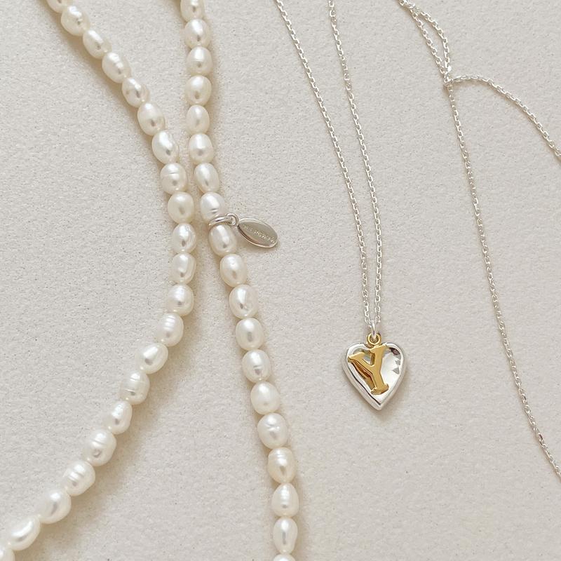 [서현 착용][아몬즈 단독세트] your necklace 이니셜 목걸이