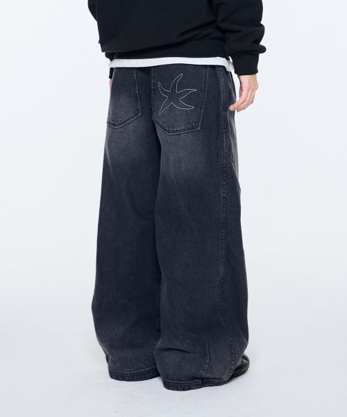 더콜디스트모먼트(THE COLDEST MOMENT)  TCM starfish denim pants (black) - 사이즈 & 후기 | 무신사
