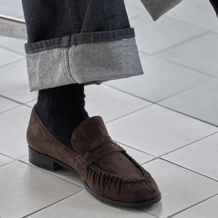 Dumpling Loafer_Brown Suede