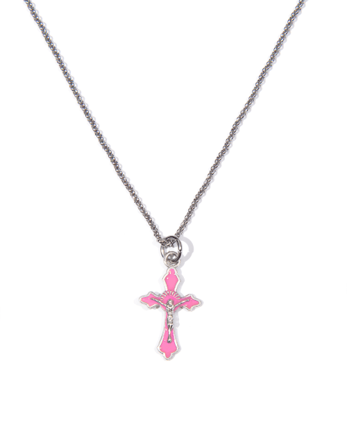 Mini Rosario Necklace (Pink)