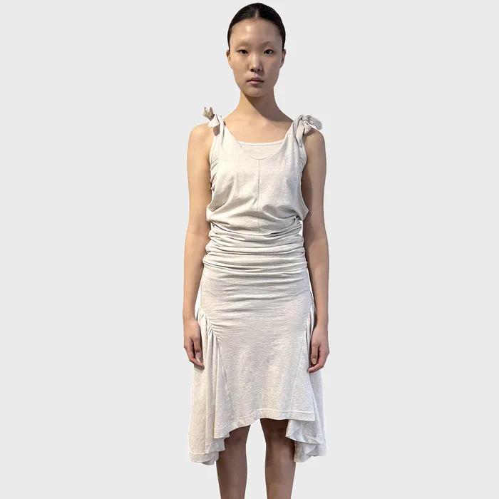 Layered Scoop Dress, Grain