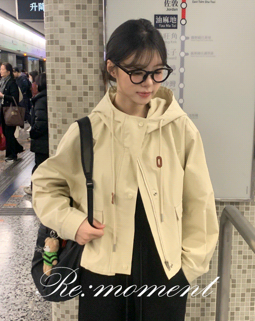 오디너리먼트 [RE:MOMENT/당일발송] made. 페리 세미크롭 후드 야상 3color! (간절기템/루즈핏/코튼야상/숏야상)