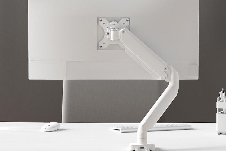 [리뷰이벤트] PT 싱글 모니터암 거치대 화이트/블랙 USB 3.0포트 고품질 가스스프링