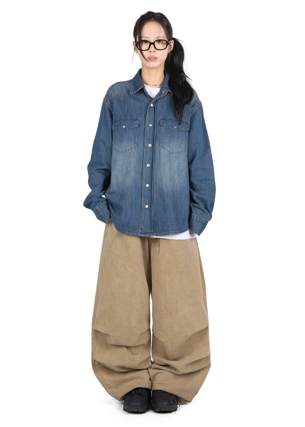 릿킴 PIGMENT PARACHUTE PANTS
