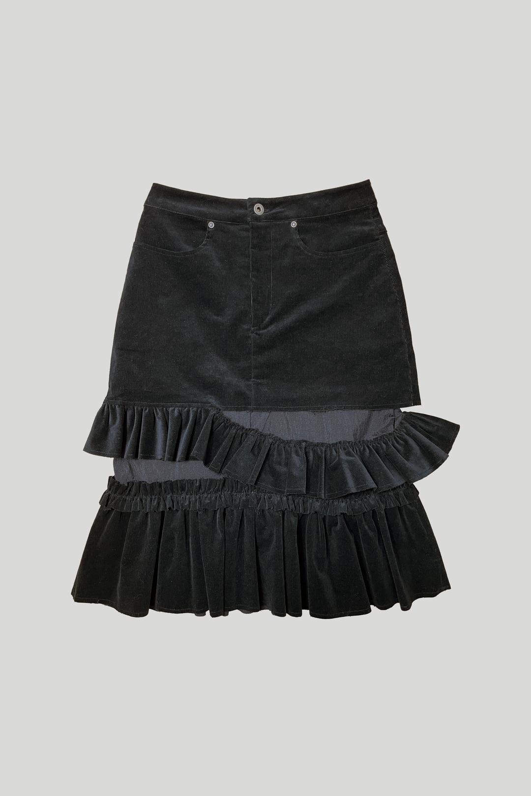 FRILL MIDI SKIRT