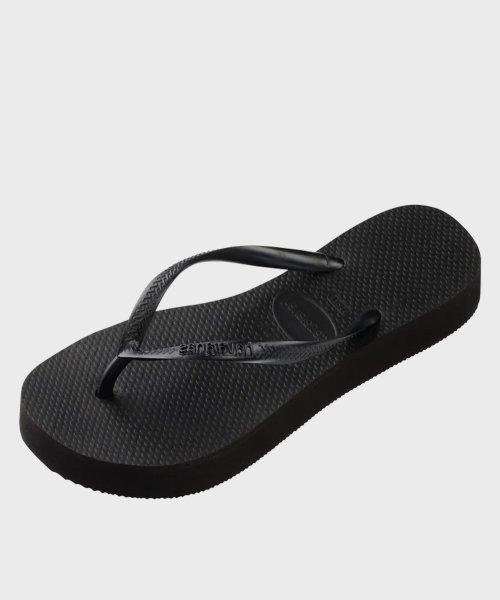 슬림 플랫폼 플립플랍 Black