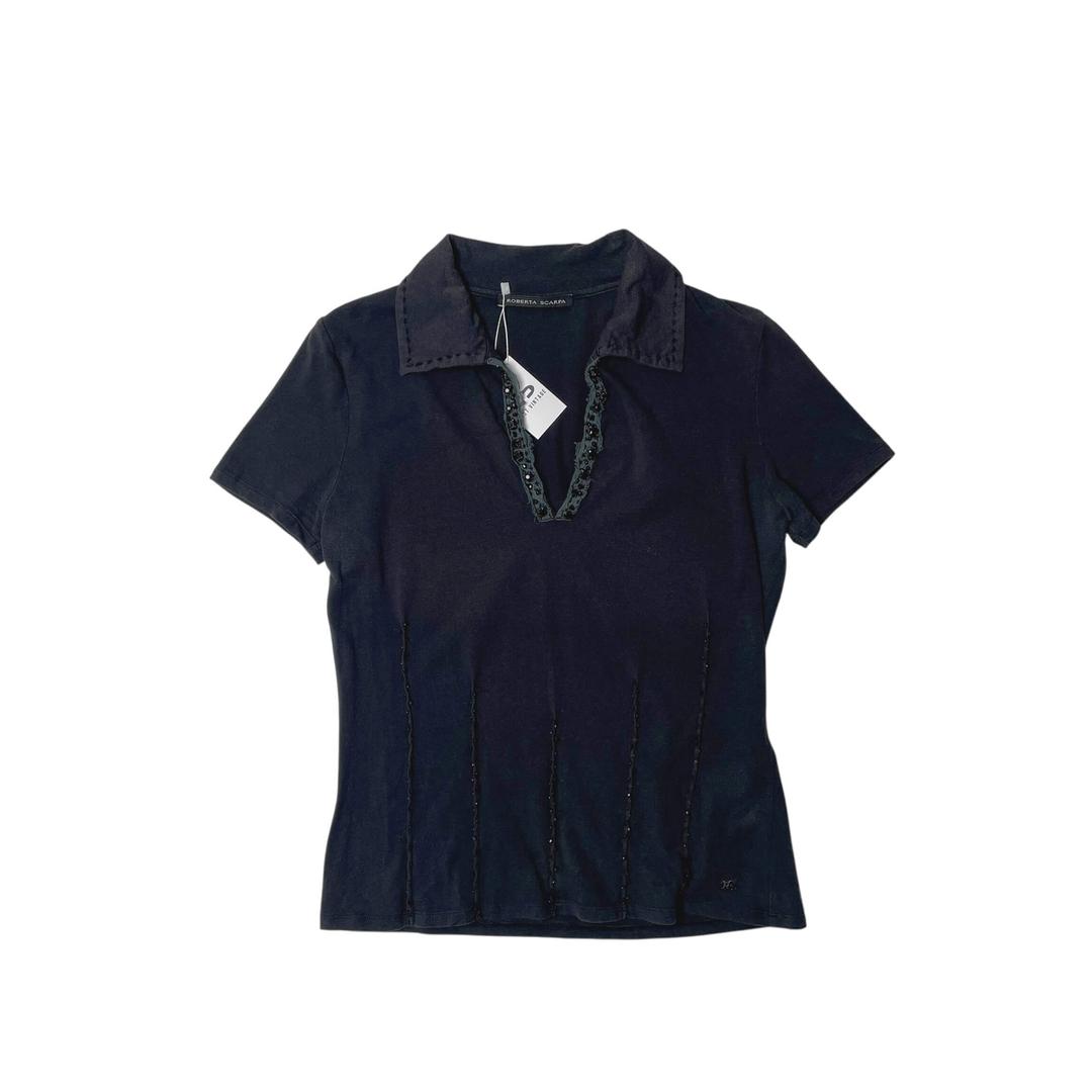 Roberta scarpa biz collar t shirts