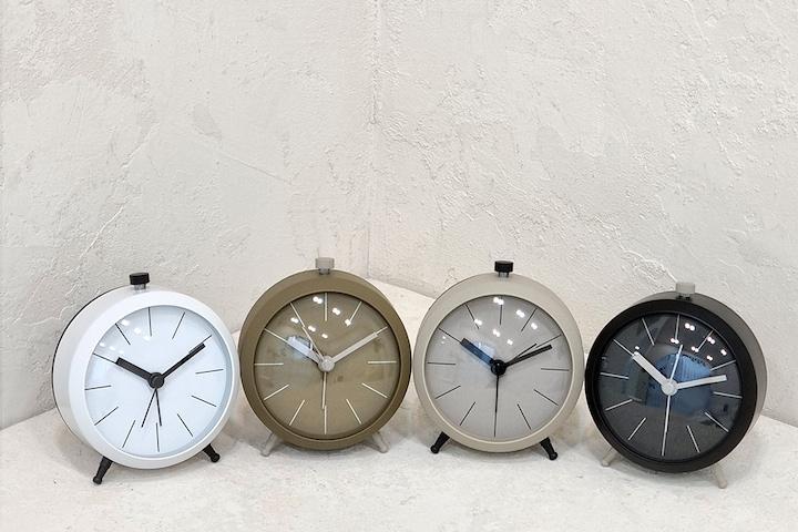 캡슐 무소음 알람 아날로그 탁상시계 4color