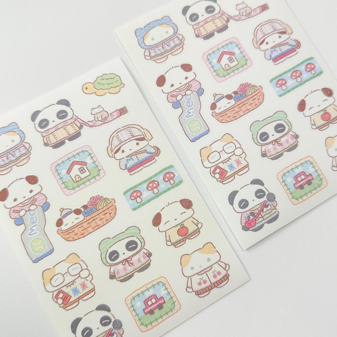 플러피부 스웨터 코디 스티커