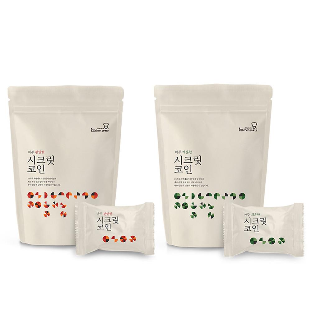 빅마마 이혜정 시크릿코인 20알 1팩 가정용 동전 육수 캠핑용 고체 조미료 한알