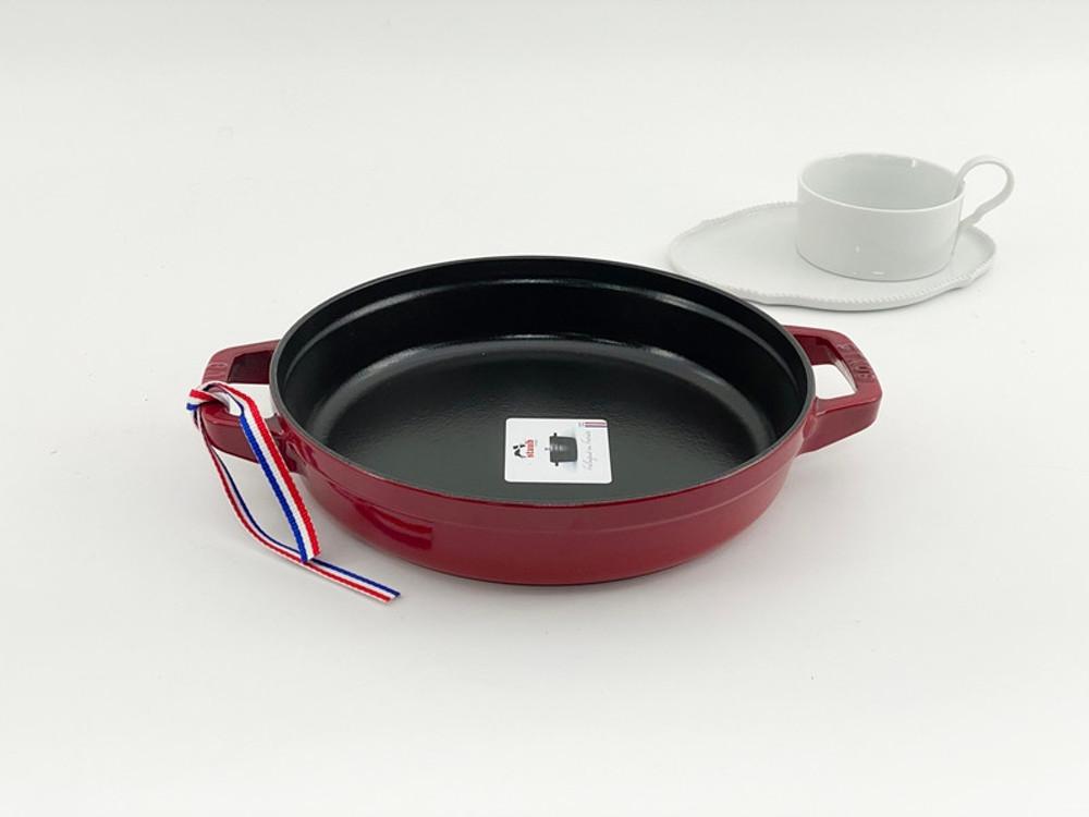 스타우브 스크래치 B품 투핸들 원형팬 24cm, 체리 145792406-B