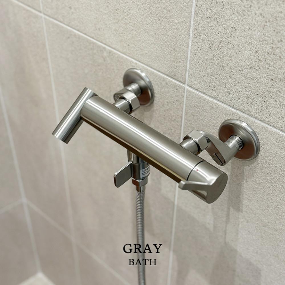 욕실 욕조수전 샤워기세트 아기비데 각도조절 무광 니켈
