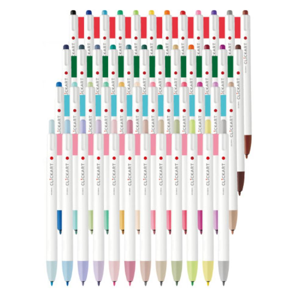 제브라 클릭아트 노크식 수성 사인펜 단품