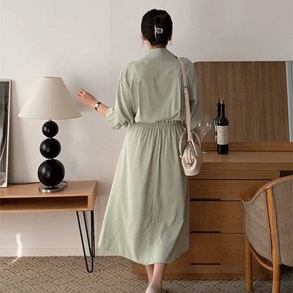 플로르 셔츠롱원피스