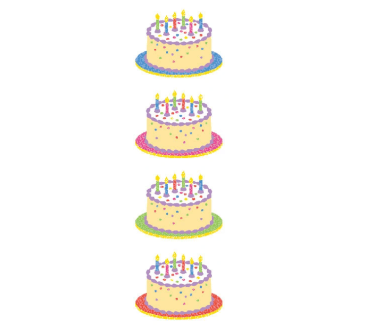 미세스그로스만 닙) sparkle birthday cake