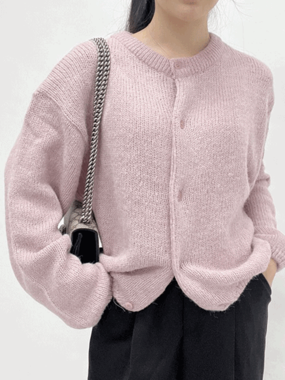 [인기재진행] 알파카 울 라운드 가디건