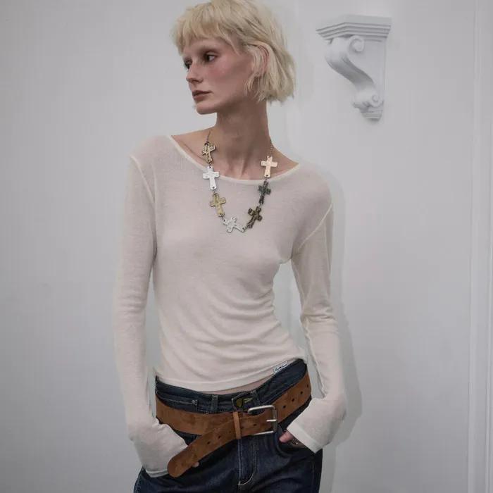 Essential Layered Long Sleeve [Ivory]