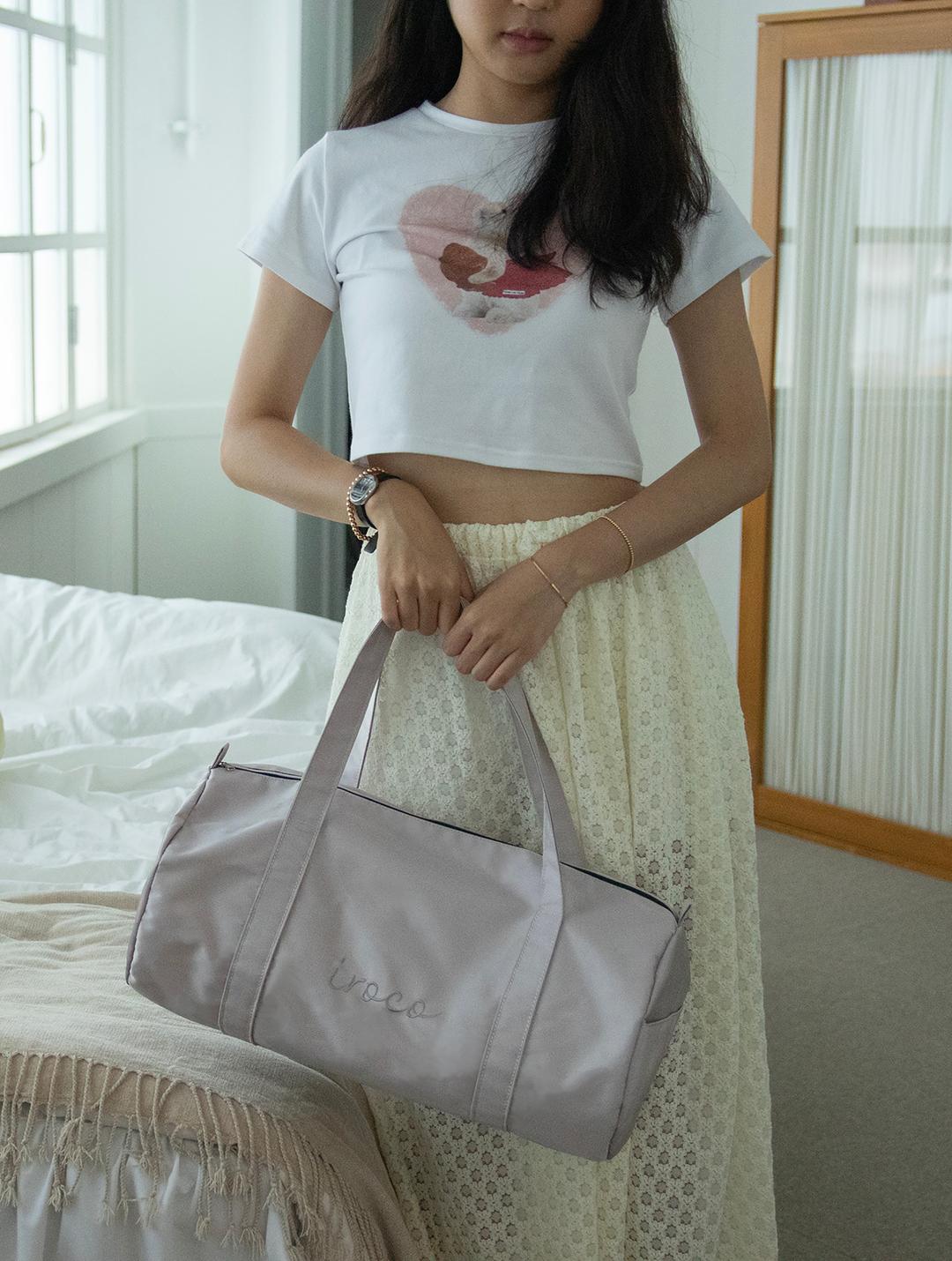 iroco logo duffle bag / 이로코 로고 더플백_ lilac