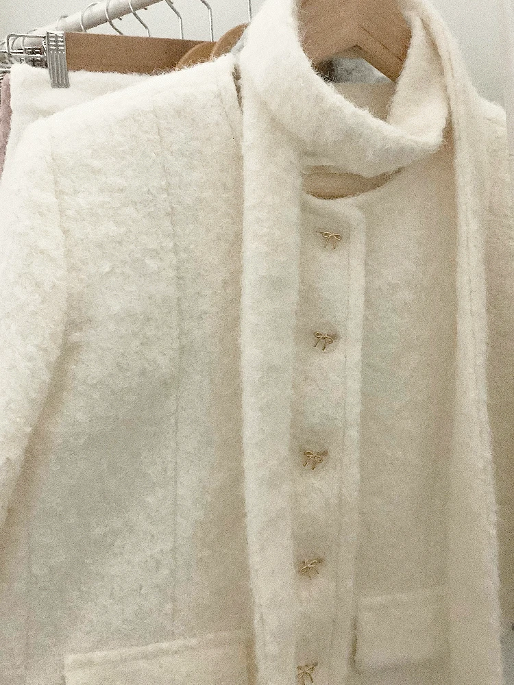 [당일발송] 이엘 누빔 브러쉬 타이 자켓