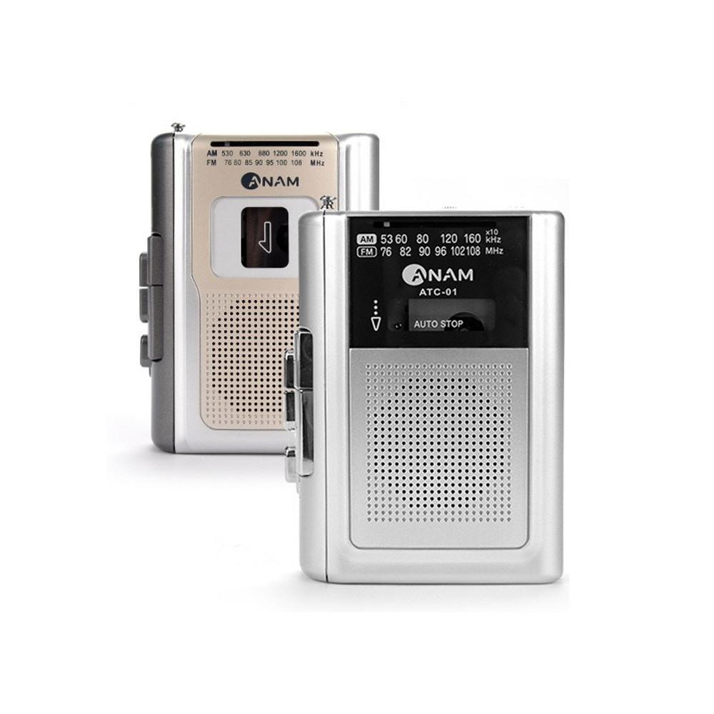 아남 휴대용 카세트 라디오 ATC-01 ATC-02 테잎재생 녹음 라디오 마이마이 워크맨