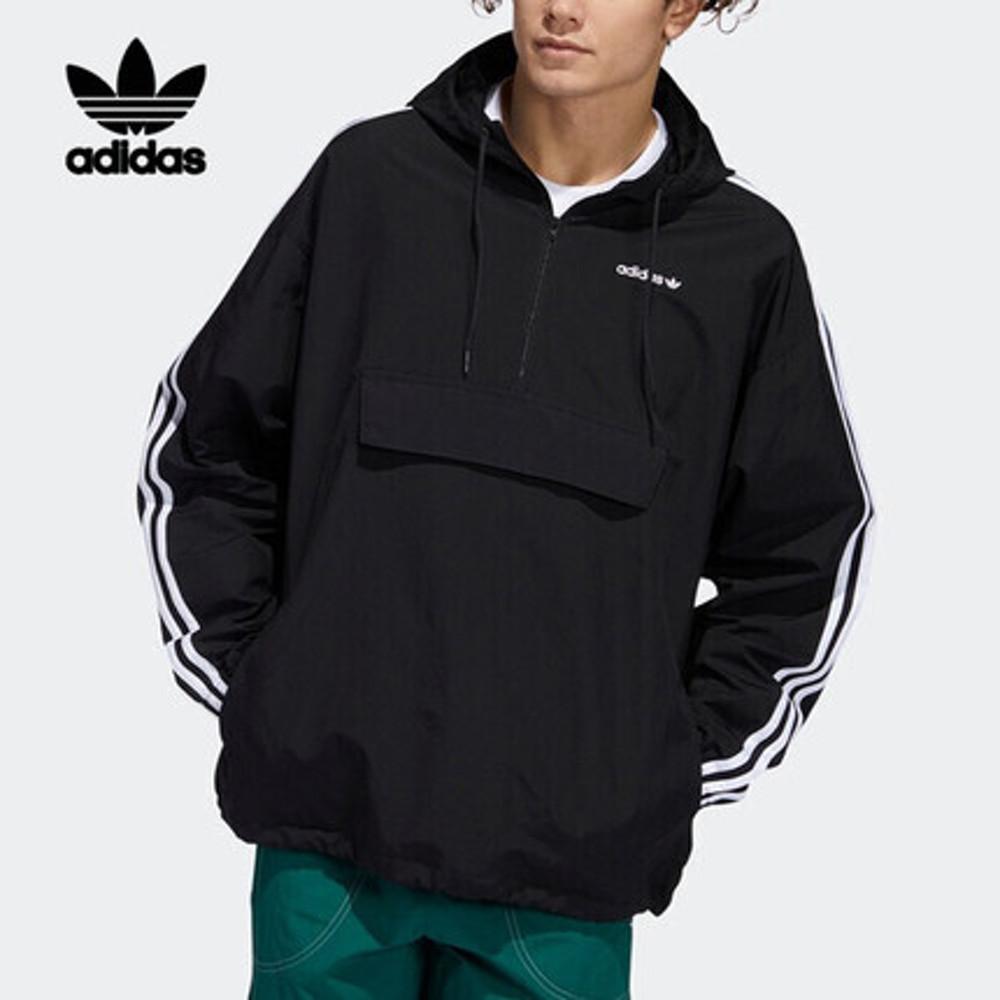 아디다스 클래식 레트로 아노락 팝오버 하프집업 바람막이 자켓 GD2061