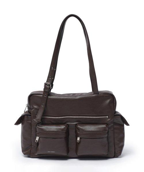 포켓 유틸리티백 pocket utility bag L nappa chocolate
