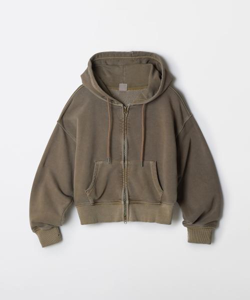 [프렌치테리] 여성 피그먼트 후드 집업_SPMZF4TGY2