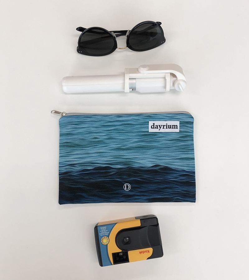 지퍼 파우치 L /강릉웨이브