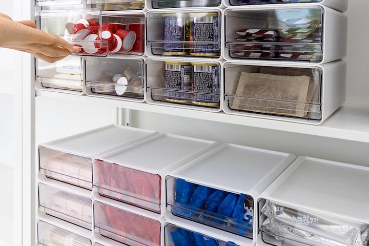 [단독] 적층식 서랍형 정리함 팬트리 정리 주방 욕실 수납함