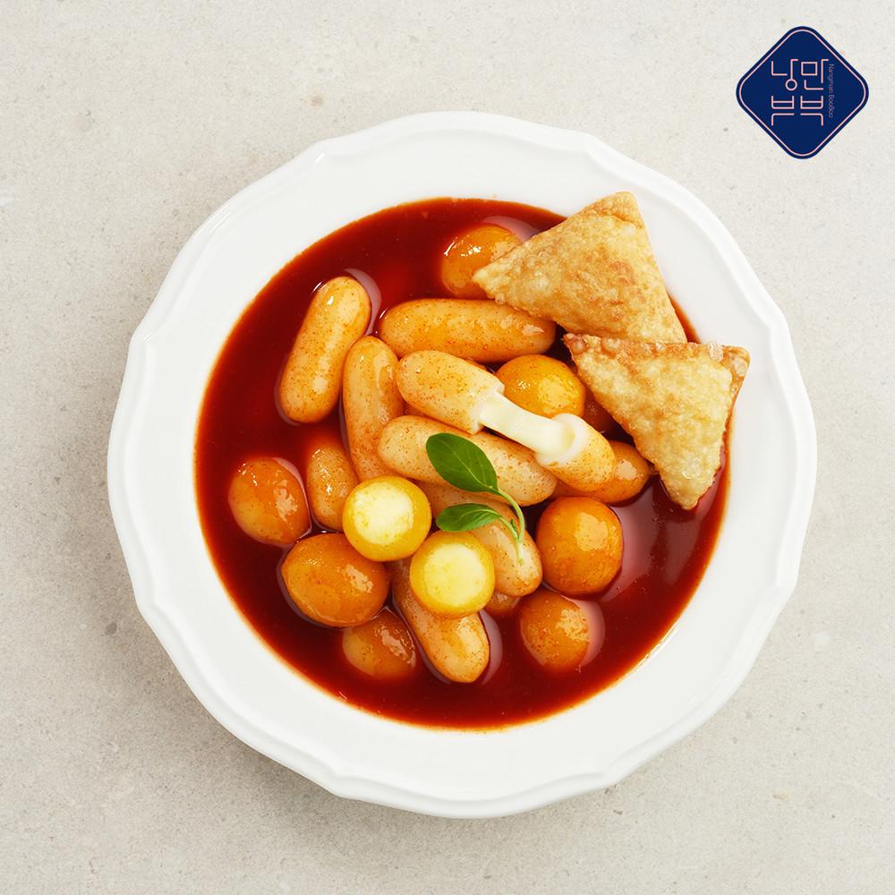 낭만부부 치즈몽땅 떡볶이 540g (치즈떡+만두+소스 밀키트)