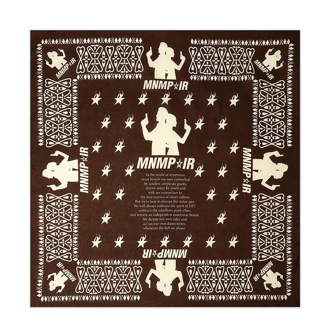 YOUNG FOGEY'S MESSAGE BANDANA BROWN