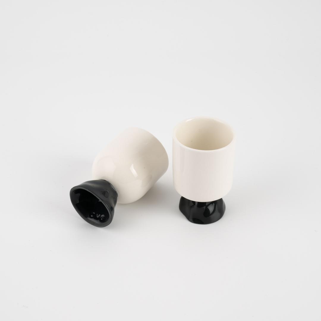 [오엠지세라믹] mini cup ( white + black )