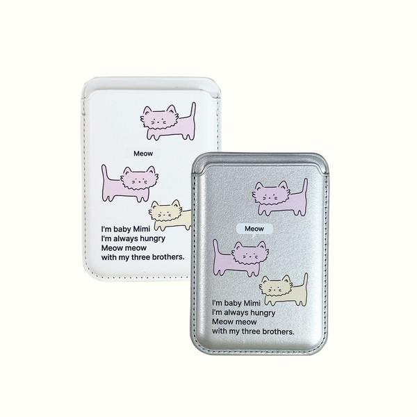 Baby Mimi Leather magsafe card pocket