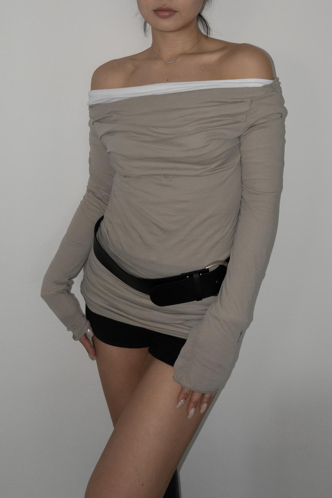 와이드 레더 벨트