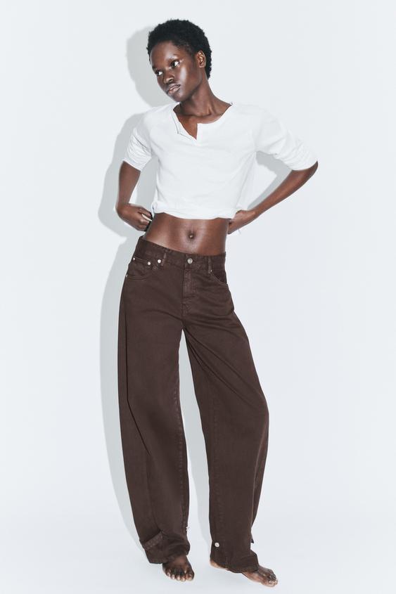 TRF BALLOON MID-WAIST JEANS WITH BELT LOOPS