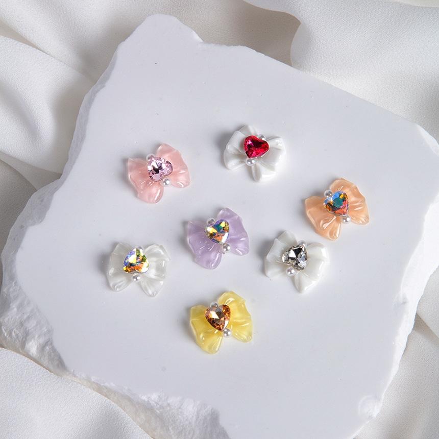 뷰젤 리본 보석 지르콘 네일파츠 21종 선택