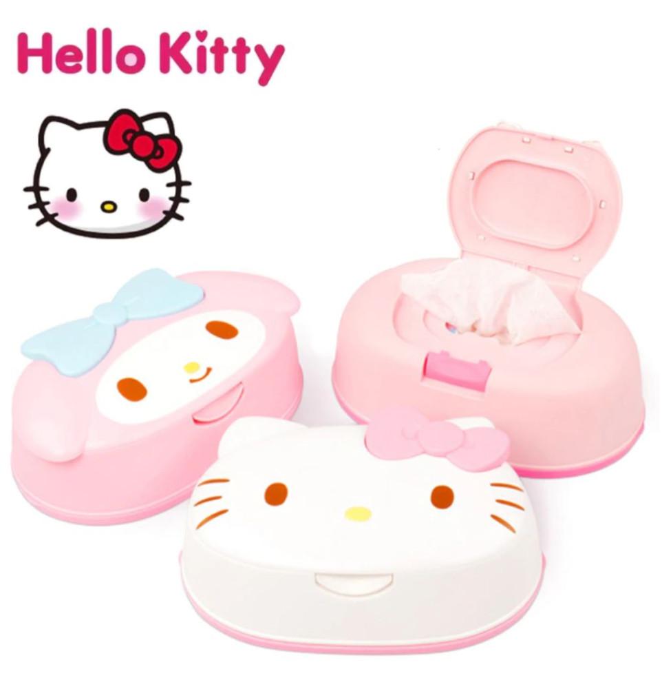 헬로키티 마이멜로디 물티슈케이스 플라스틱 커버 보관함 화장실 비데 핑크덕후 책상 인테리어