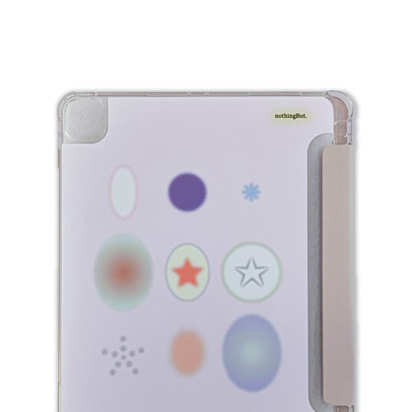 colorful star pattern pad case (pink)