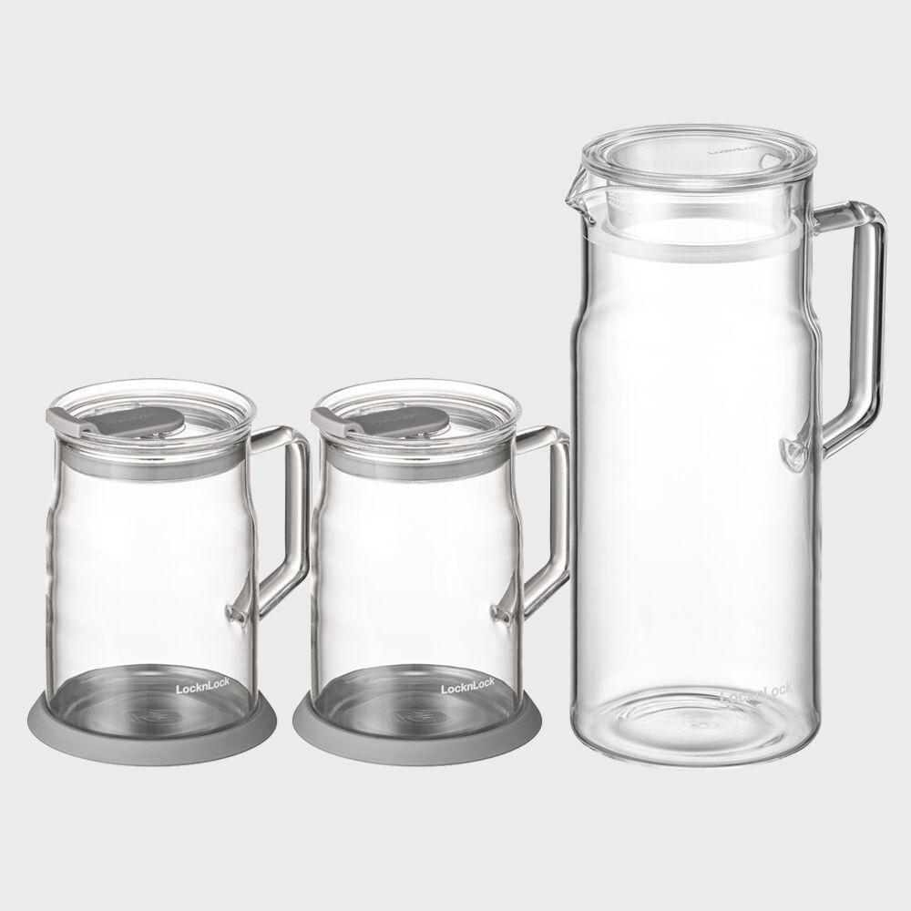 [3P] 락앤락 메트로 내열유리 머그 560ml 2P+ 유리저그 1.2L 1P 세트