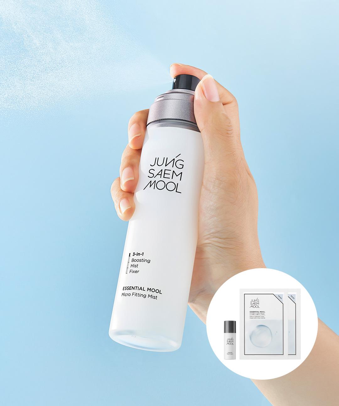 정샘물 에센셜 물 마이크로 피팅 미스트 120ml (증정: 물크림라이트마스크2매+물크림8ml)