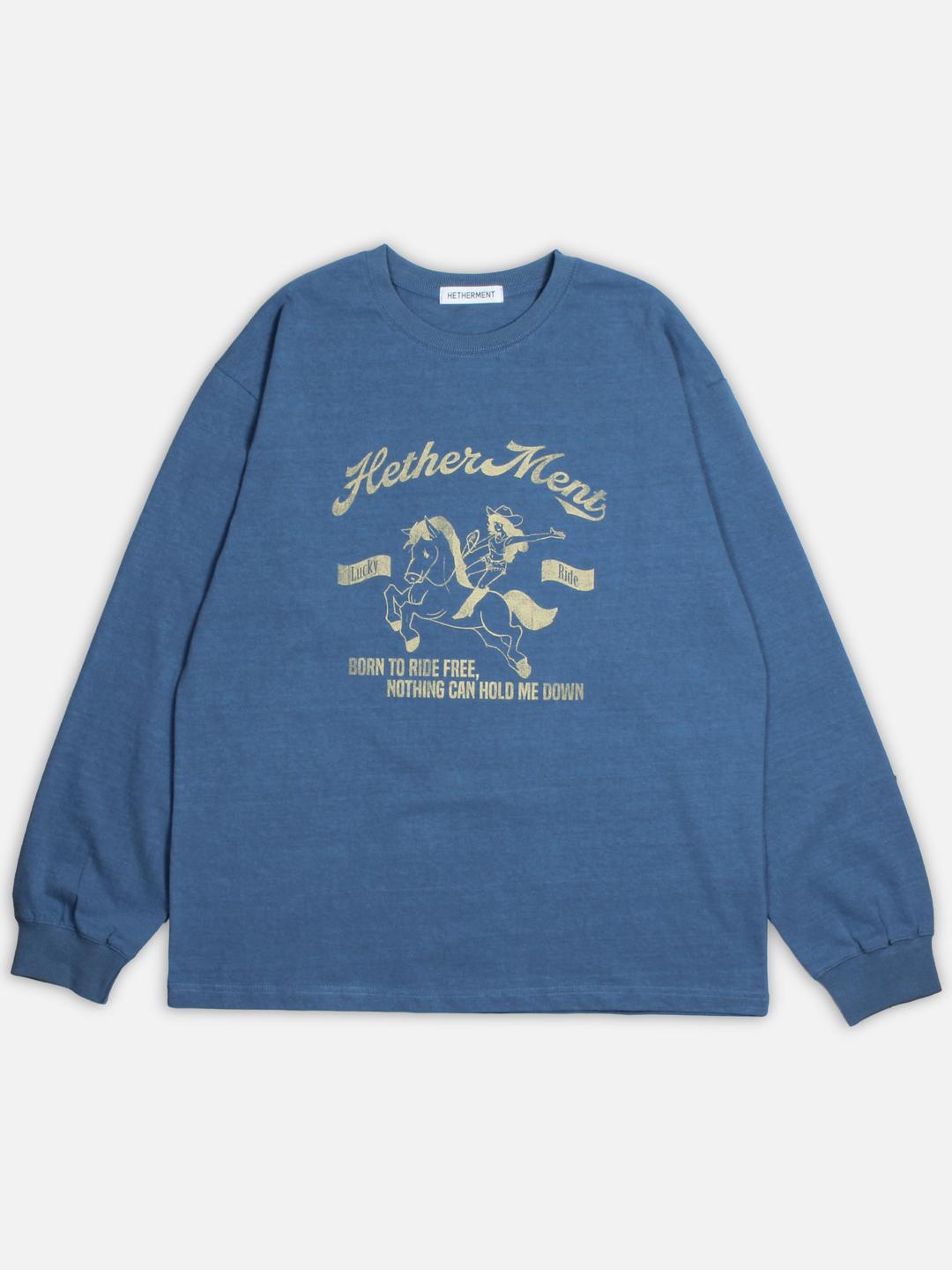 lucky ride t-shirts (vintage blue)