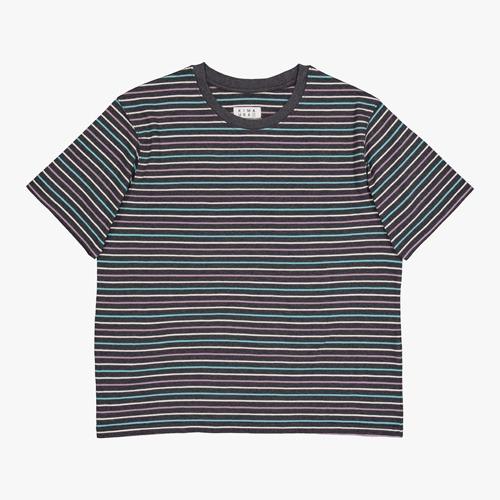 Striped S/S Tee (Grey)