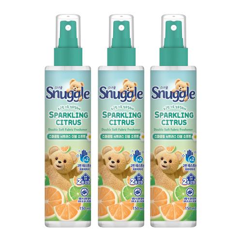 섬유탈취제 스파클링 시트러스 더블소프트 150ml 3개